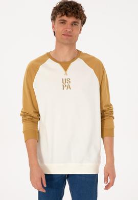 Erkek Bisiklet Yaka Regular Fit Haki İnce Sweatshirt - 50315420003