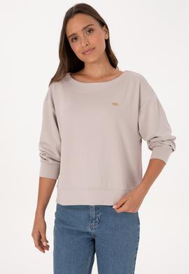 Kadın Taş Bisiklet Yaka Sweatshirt - 50314210039