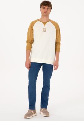 Erkek Bisiklet Yaka Regular Fit Haki İnce Sweatshirt - 50315420003