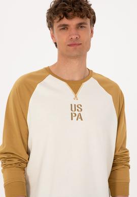 Erkek Bisiklet Yaka Regular Fit Haki İnce Sweatshirt - 50315420003