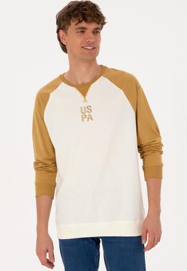 Erkek Bisiklet Yaka Regular Fit Haki İnce Sweatshirt - 50315420003