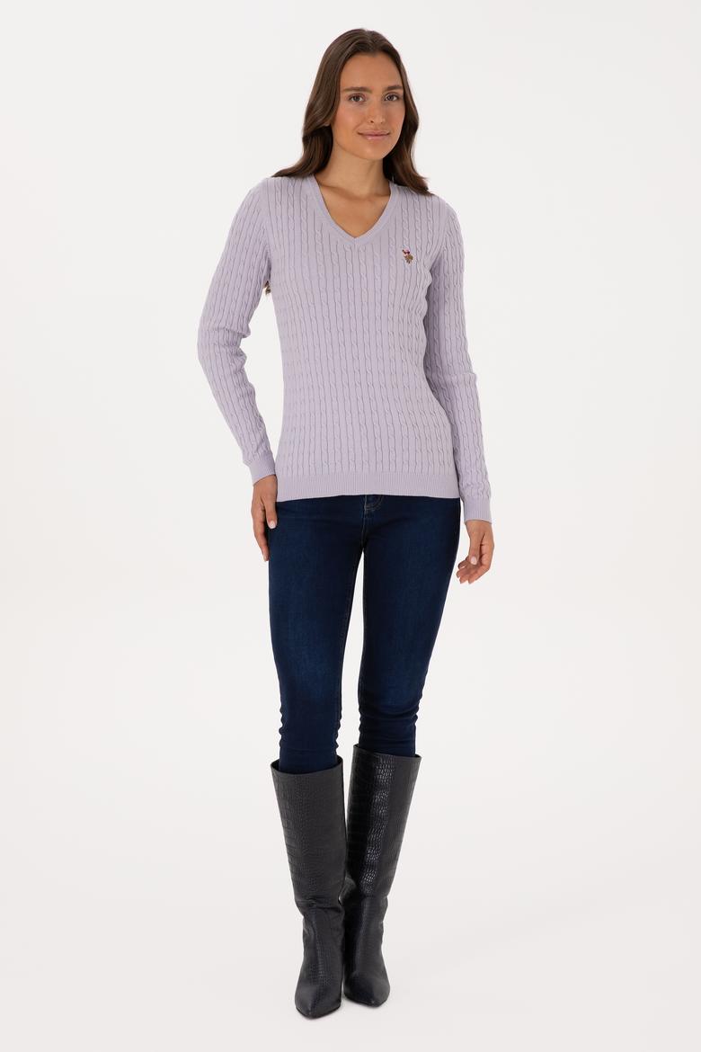 Kadın MOR Basic Kazak - 50307700027