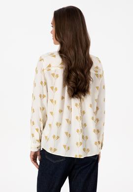 Kadın Krem Uzun Kollu Gömlek - 50308637004