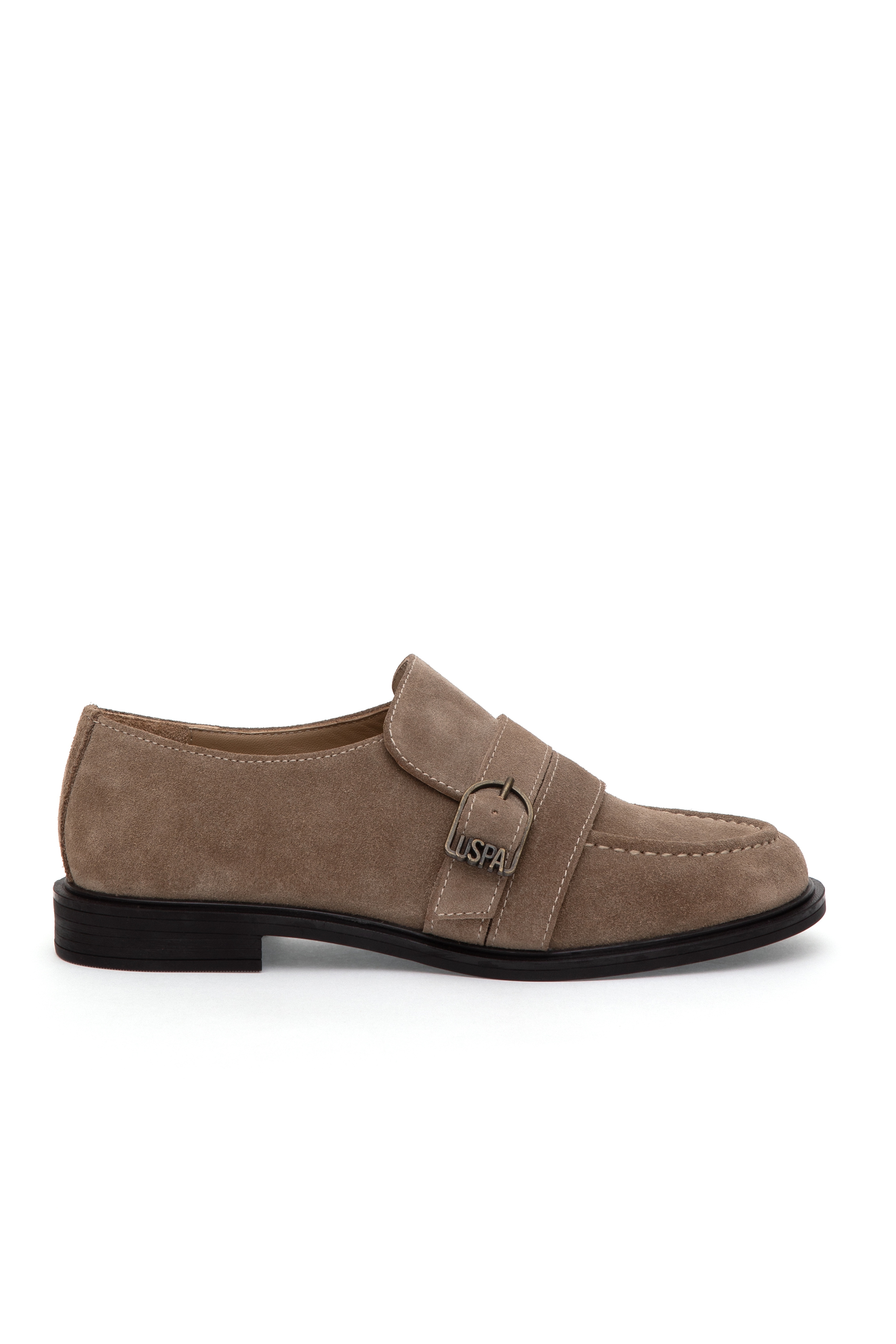 Kadın Bej Süet Loafer - Image 2