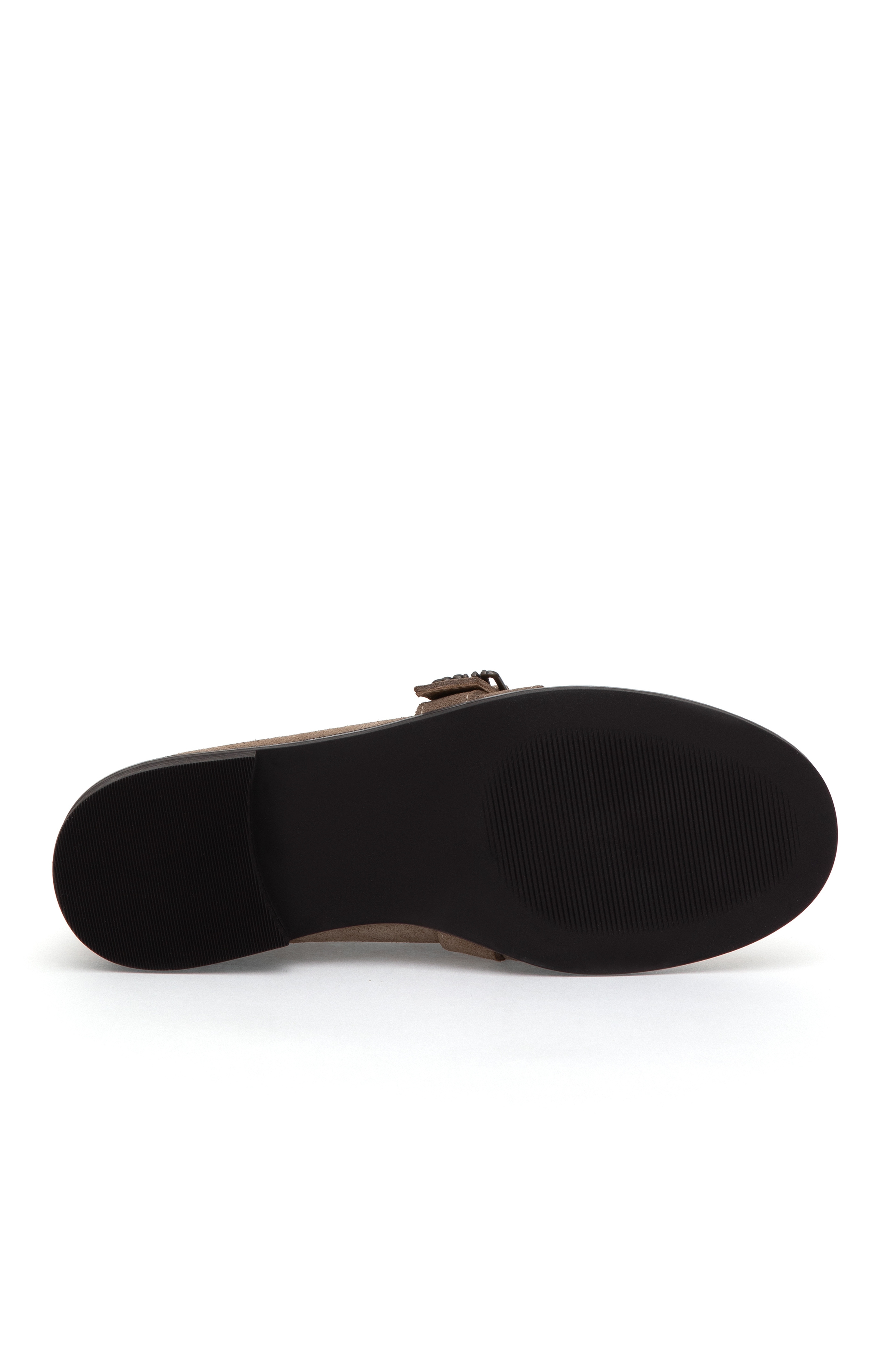Kadın Bej Süet Loafer - Image 5