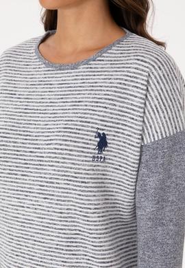 Kadın Gri Melanj Pijama Takımı - 50318875001