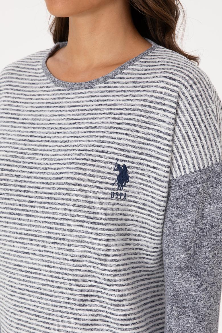 Kadın Gri Melanj Pijama Takımı - 50318875001