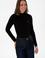 Kadın Siyah Balıkçı Yaka Kazak