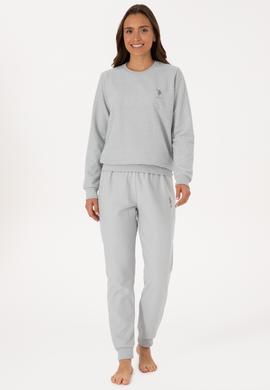 Kadın Gri Melanj Pijama Takımı - 50318820001