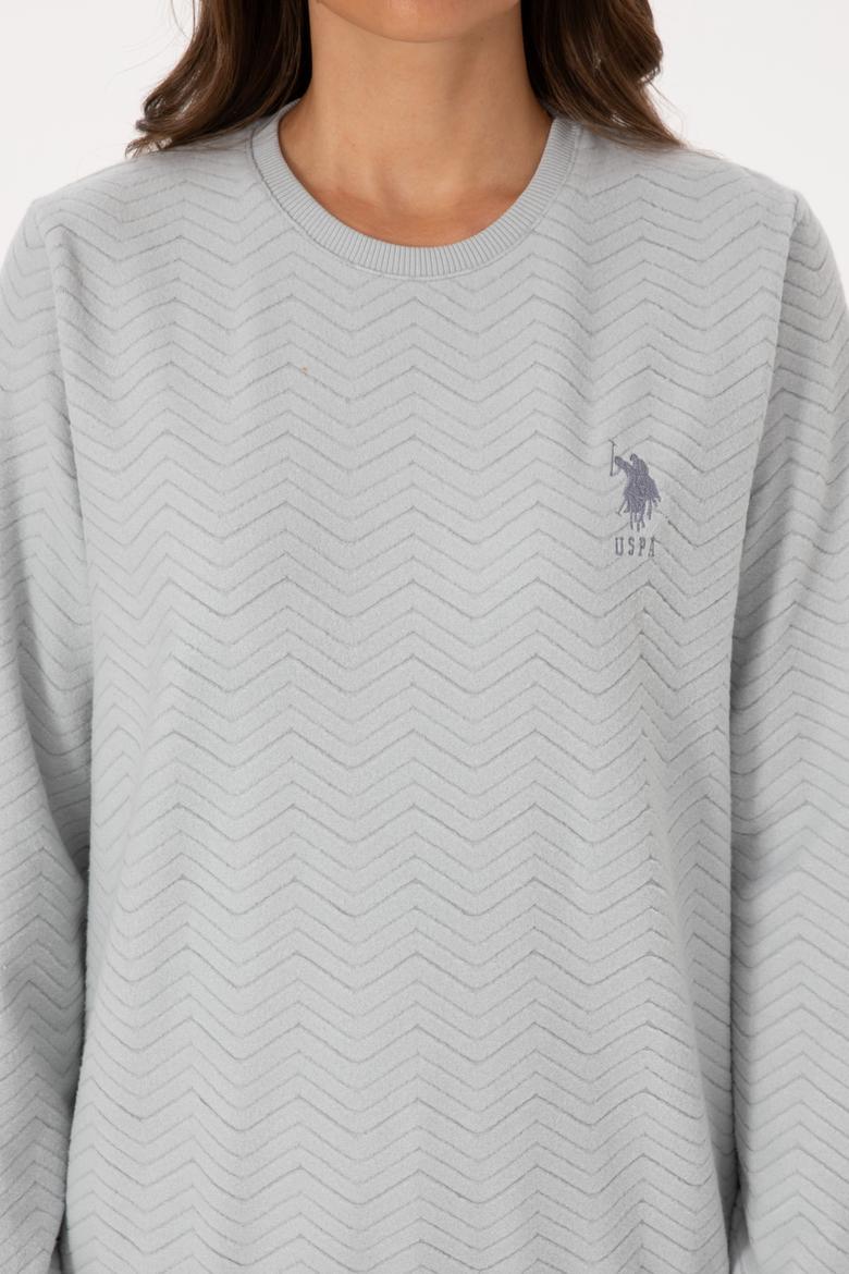 Kadın Gri Melanj Pijama Takımı - 50318820001