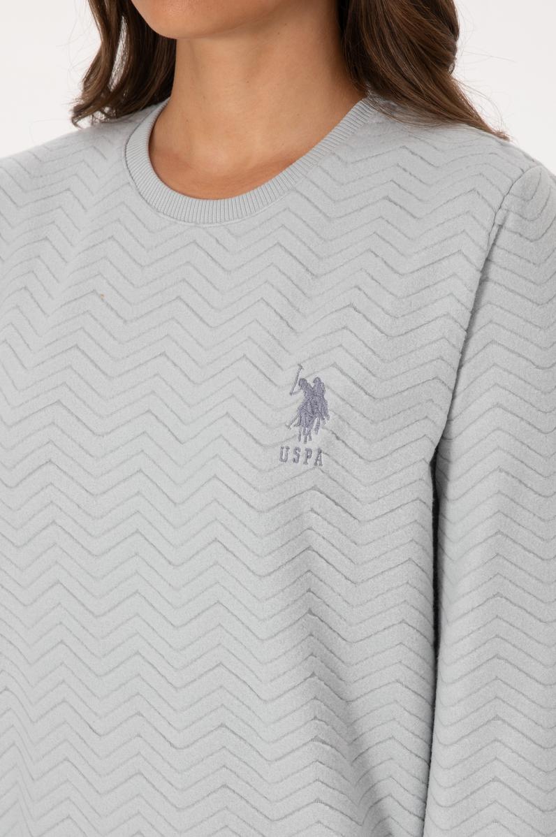 Kadın Gri Melanj Pijama Takımı