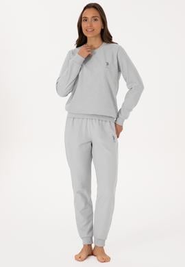 Kadın Gri Melanj Pijama Takımı - 50318820001