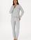 Kadın Gri Melanj Pijama Takımı