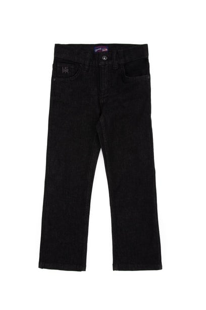 Kız Çocuk Siyah Slim Flare Jean Pantolon