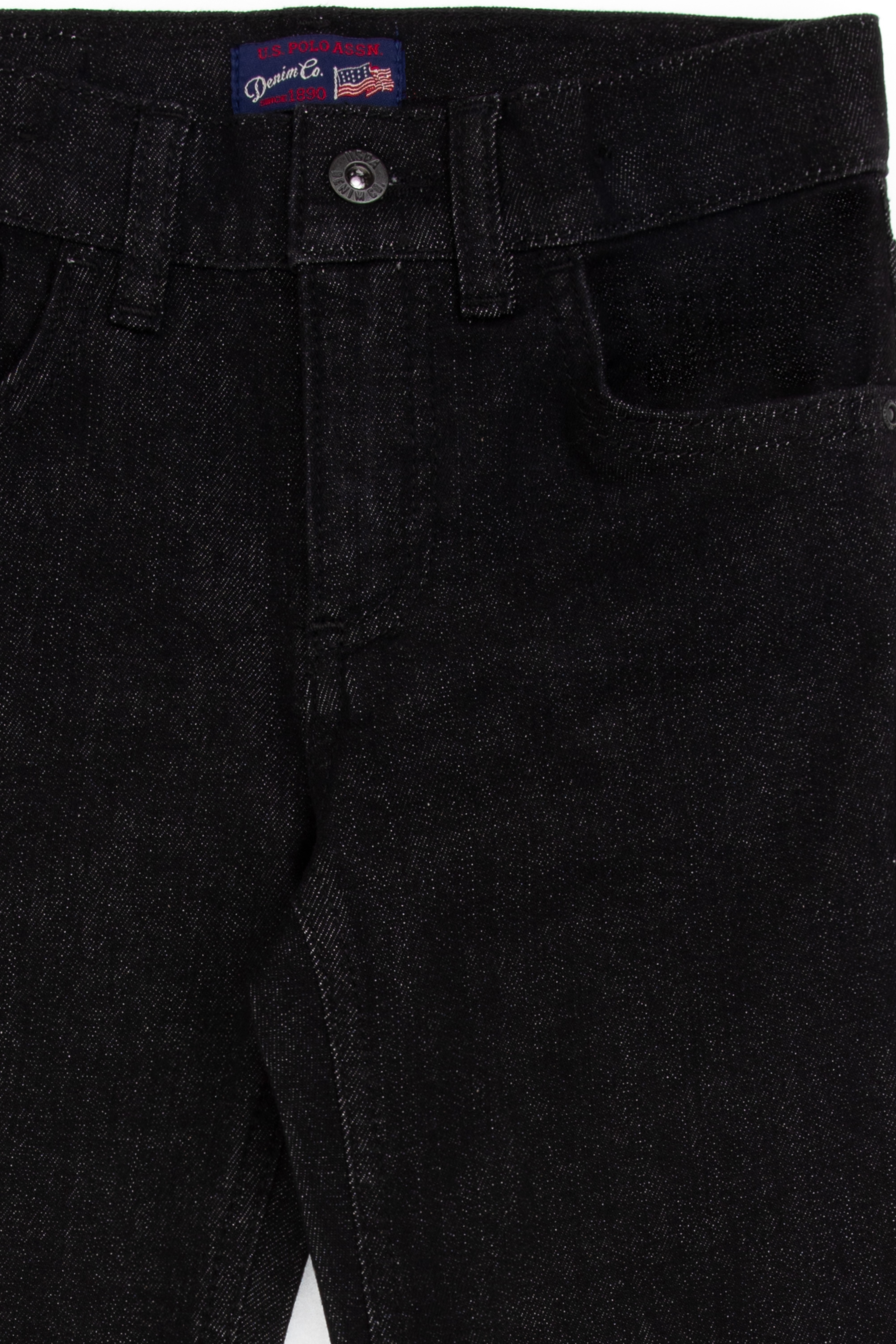 Kız Çocuk Siyah Slim Flare Jean Pantolon