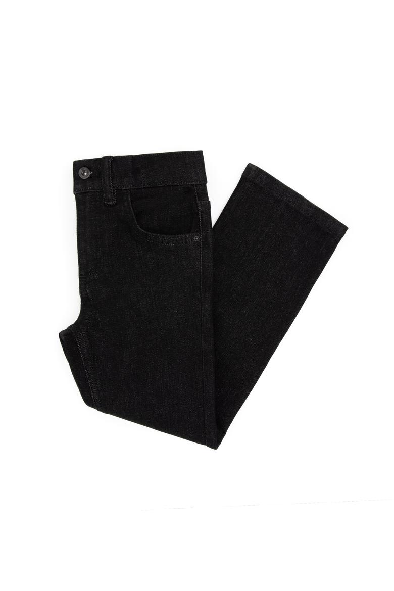 Kız Çocuk Siyah Slim Flare Jean Pantolon - 50317866001