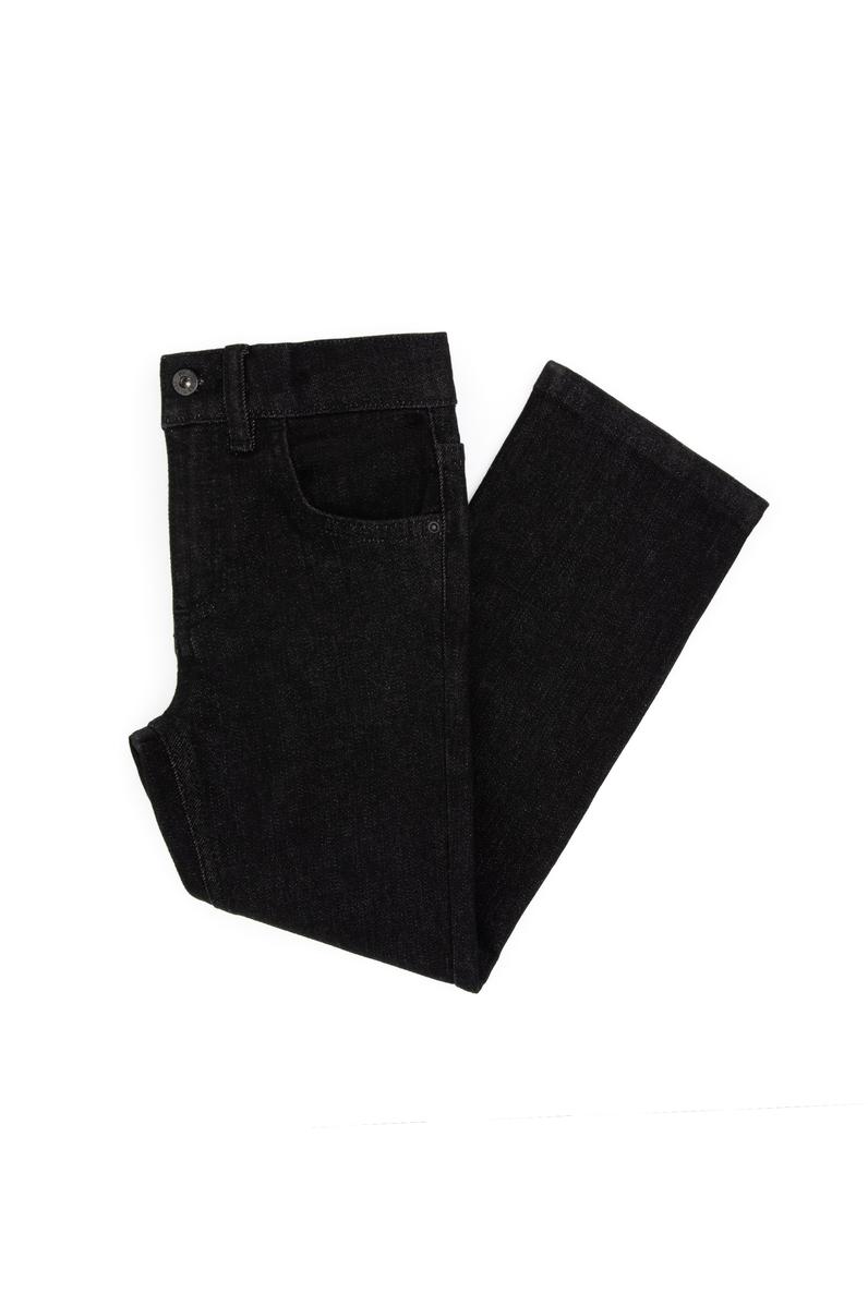 Kız Çocuk Siyah Slim Flare Jean Pantolon