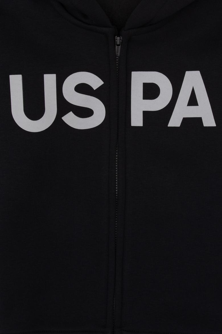 Erkek Çocuk Siyah Basic Kapüşonlu Sweatshirt - 50315813010