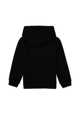 Erkek Çocuk Siyah Basic Kapüşonlu Sweatshirt - 50315813010