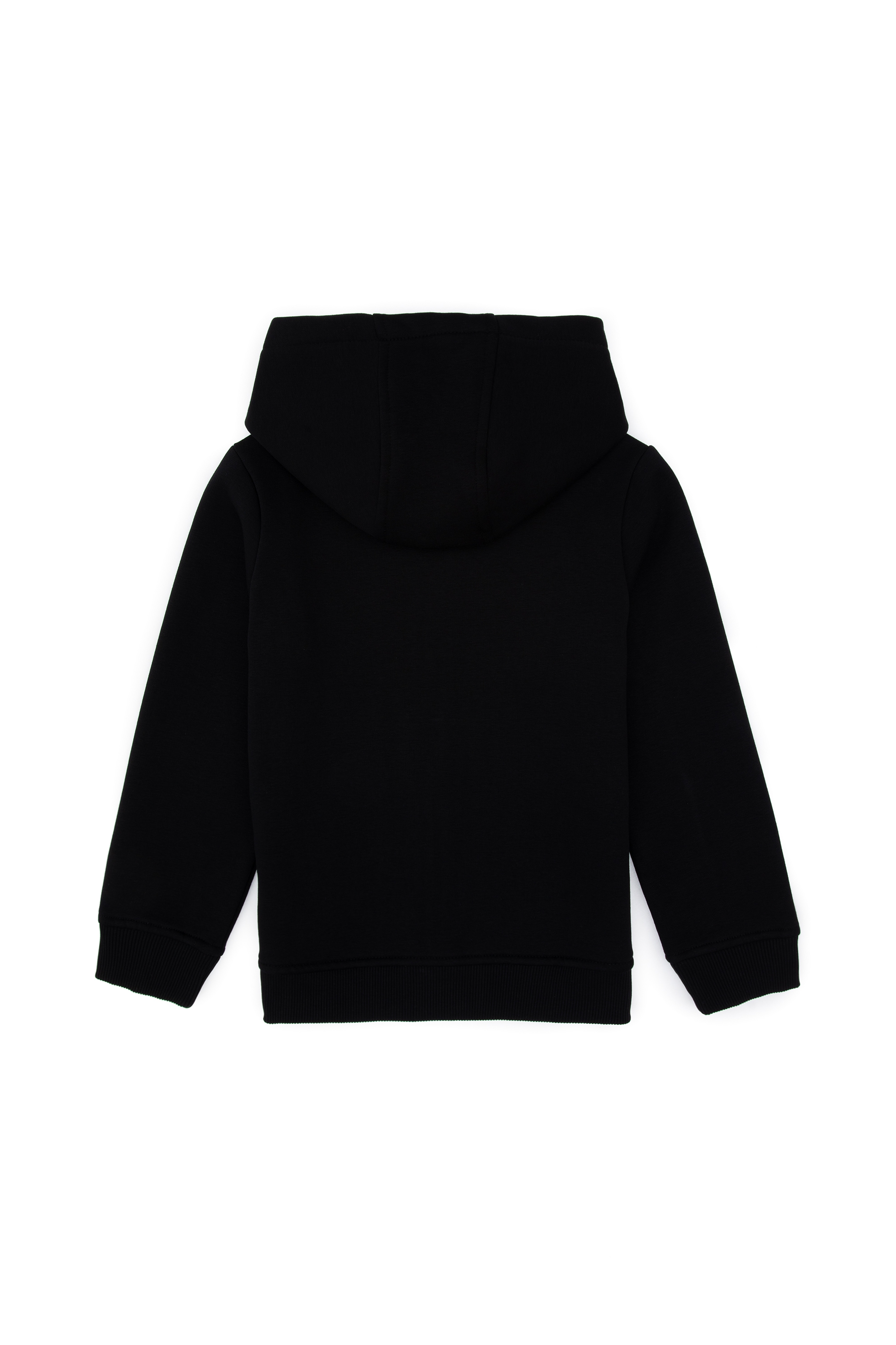 Erkek Çocuk Siyah Basic Kapüşonlu Sweatshirt