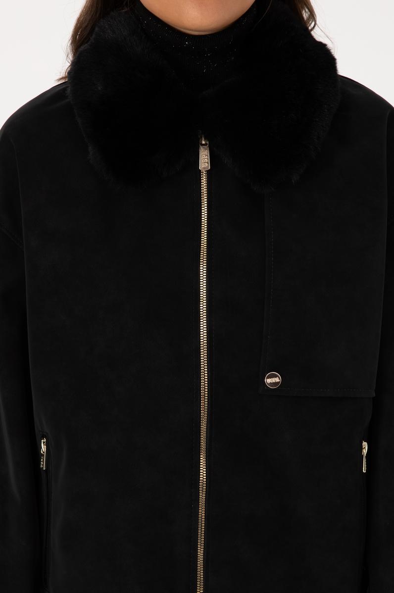 Kadın Siyah Deri Ceket