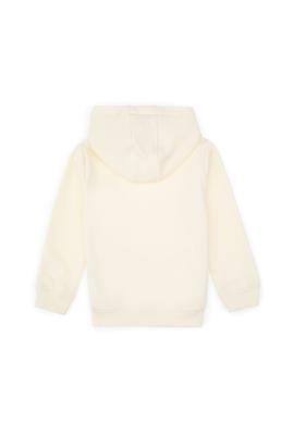 Erkek Çocuk Krem Basic Kapüşonlu Sweatshirt - 50308442022