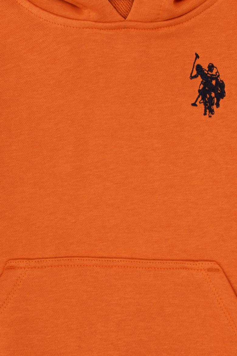 Erkek Çocuk Bakır Basic Kapüşonlu Sweatshirt - 50308442031