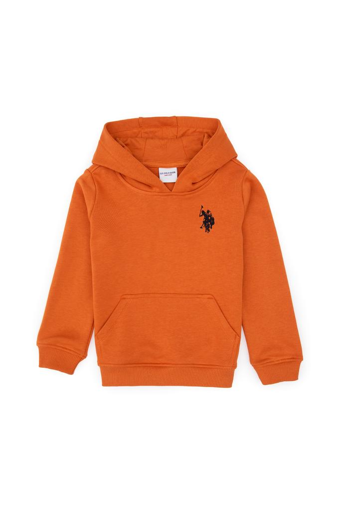 Erkek Çocuk Bakır Basic Kapüşonlu Sweatshirt