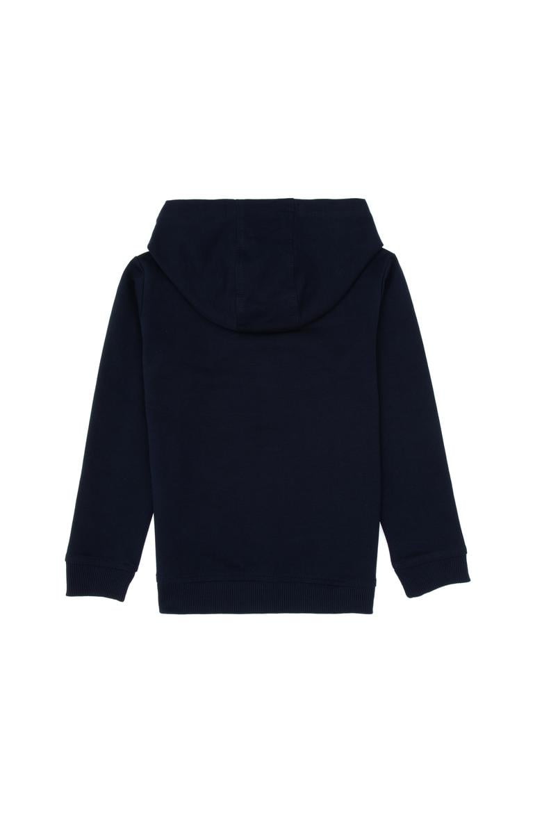 Erkek Çocuk Lacivert Basic Kapüşonlu Sweatshirt - 50307748018