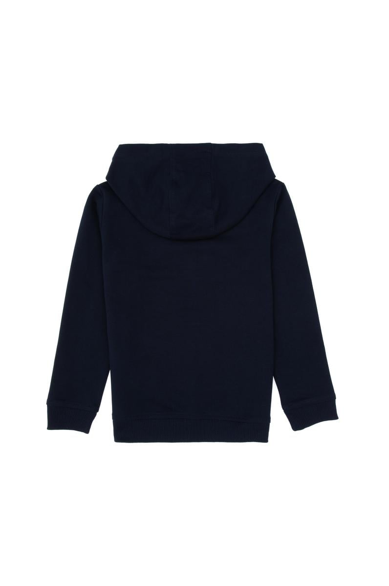 Erkek Çocuk Lacivert Basic Kapüşonlu Sweatshirt