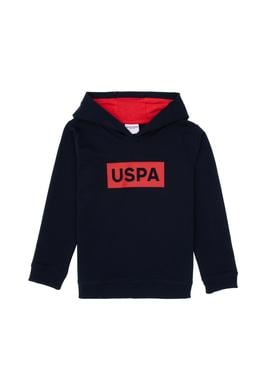 Erkek Çocuk Lacivert Basic Kapüşonlu Sweatshirt - 50307748018
