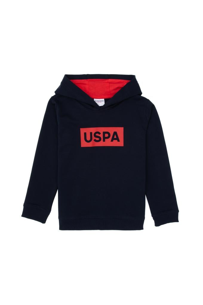 Erkek Çocuk Lacivert Basic Kapüşonlu Sweatshirt