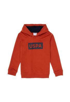 Erkek Çocuk Kiremit Basic Kapüşonlu Sweatshirt - 50307748079