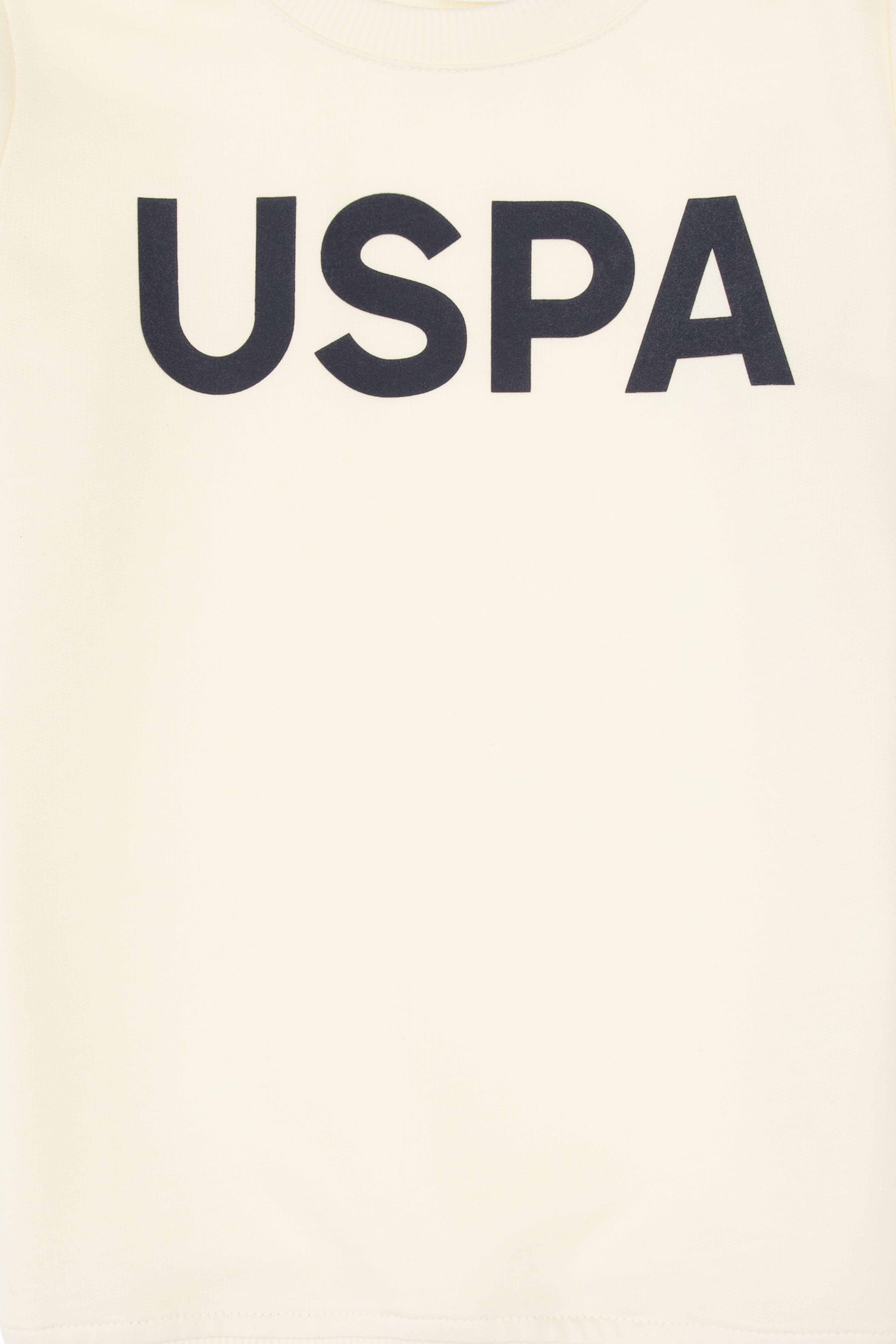Erkek Çocuk Krem Basic Bisiklet Yaka Sweatshirt - Image 4