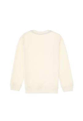 Erkek Çocuk Krem Basic Bisiklet Yaka Sweatshirt - 50307801158
