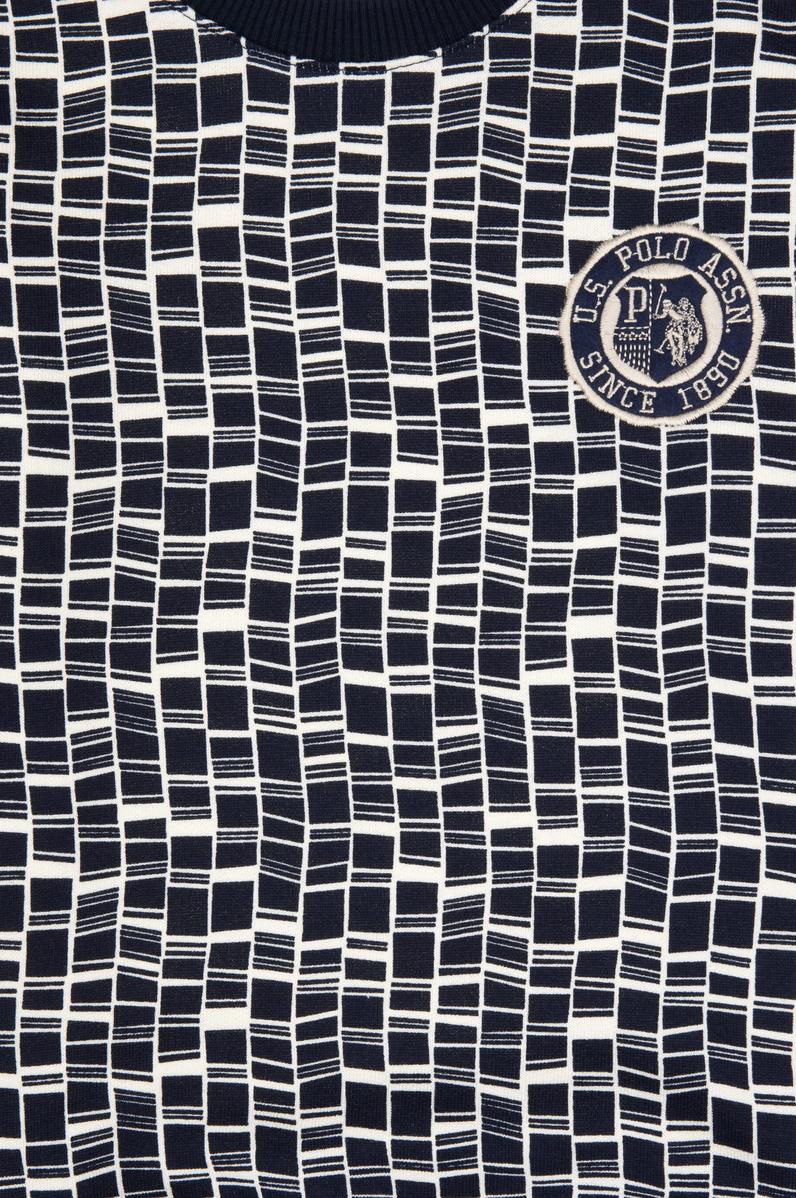 Erkek Çocuk Lacivert Bisiklet Yaka Sweatshirt