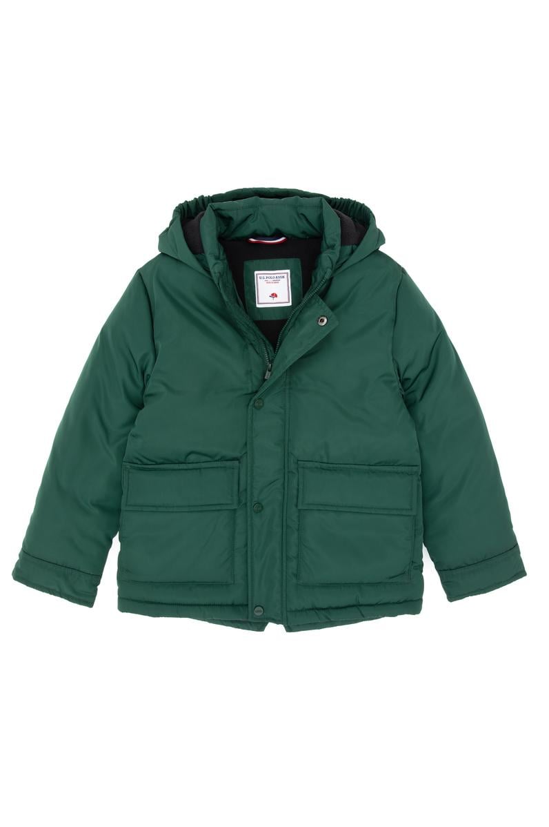 Erkek Çocuk Koyu Yeşil Kaban