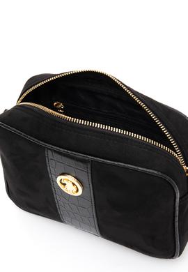 Kadın Siyah Süet Çapraz Çanta - 50315222001