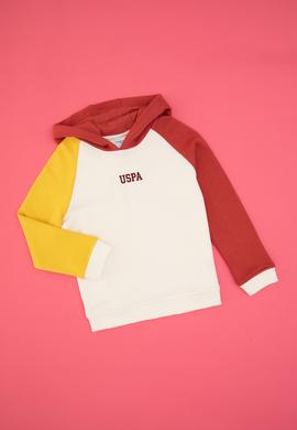 Erkek Çocuk Krem Kapüşonlu Sweatshirt - 50316606035