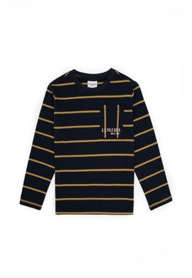 Erkek Çocuk Açık Lacivert Bisiklet Yaka Süprem Sweatshirt - 50316622015