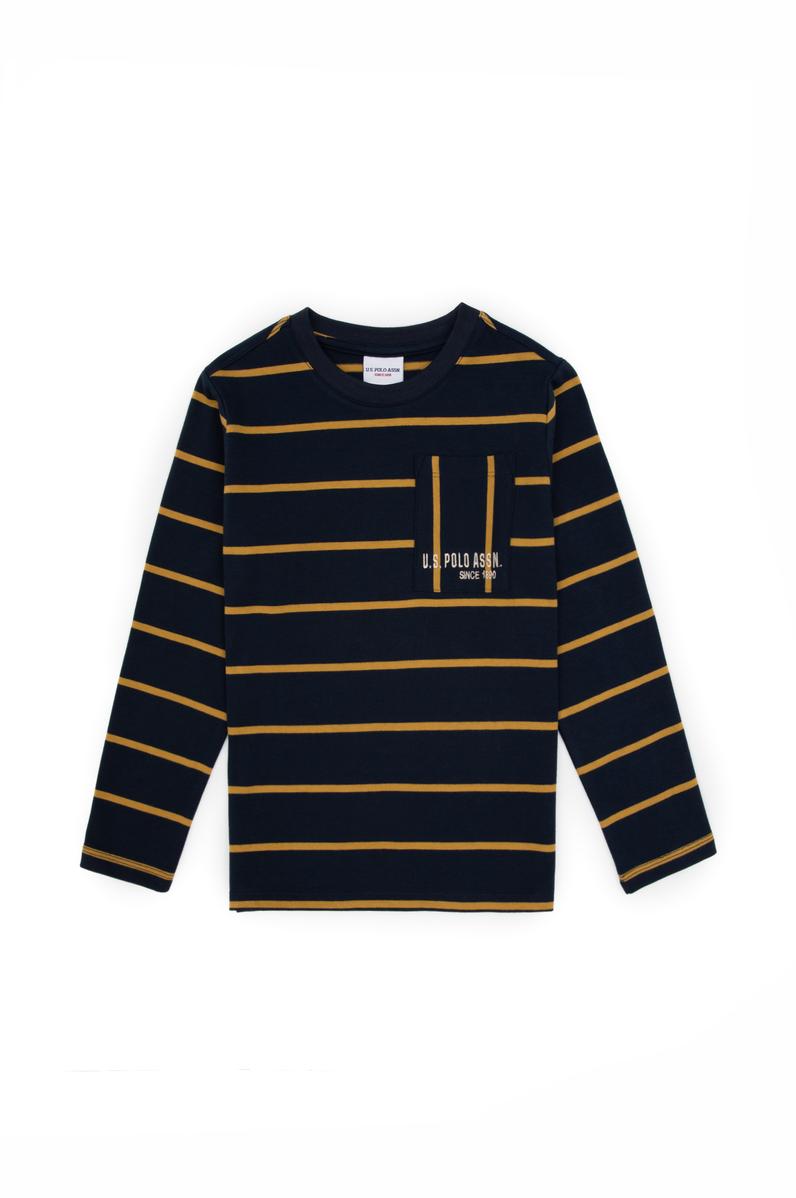 Erkek Çocuk Açık Lacivert Bisiklet Yaka Süprem Sweatshirt