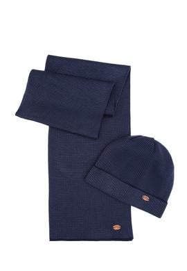 Erkek Lacivert Kaşkol Bere Takım - 50317356001