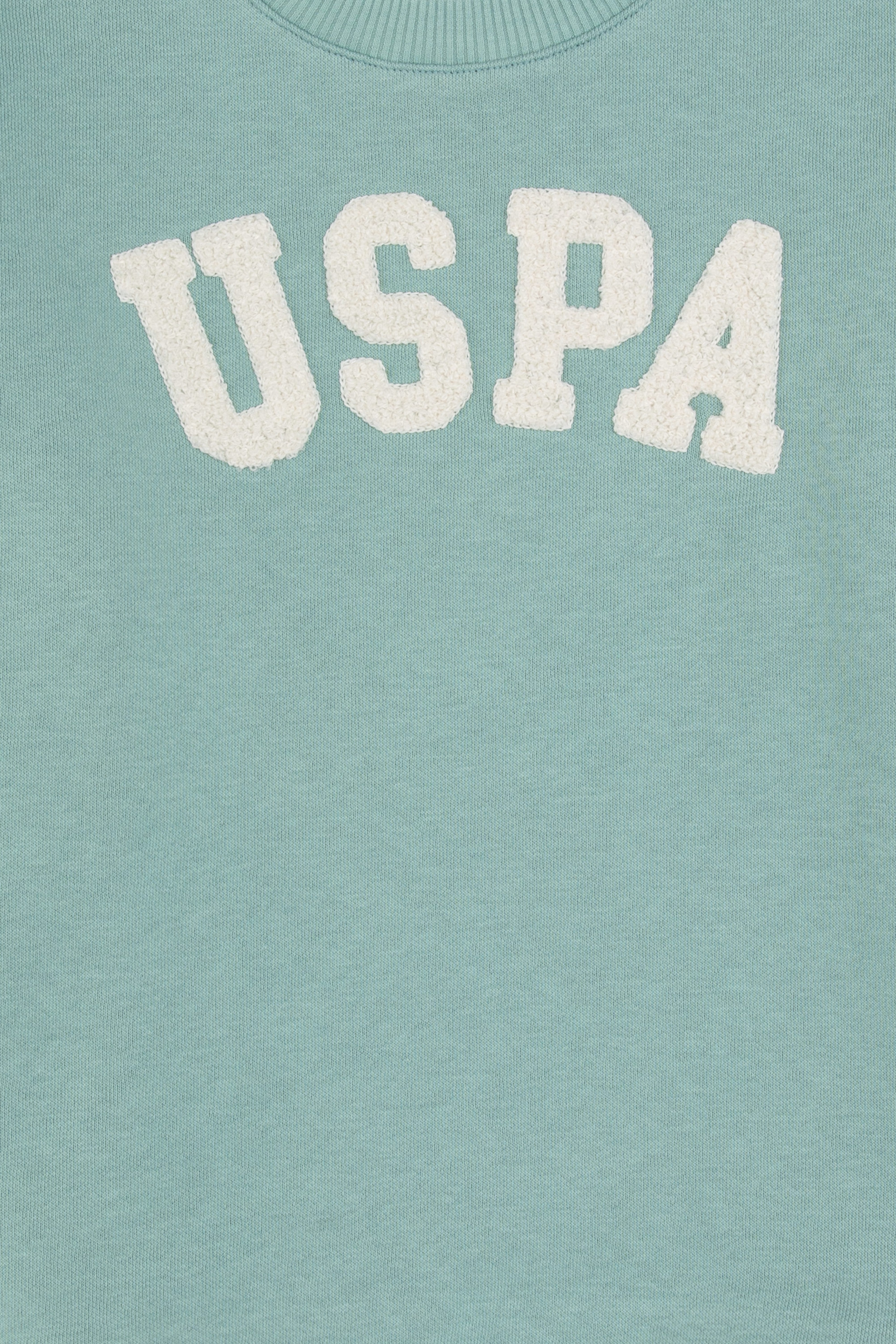 Kız Çocuk Mint Bisiklet Yaka Şardonlu Sweatshirt - Image 7