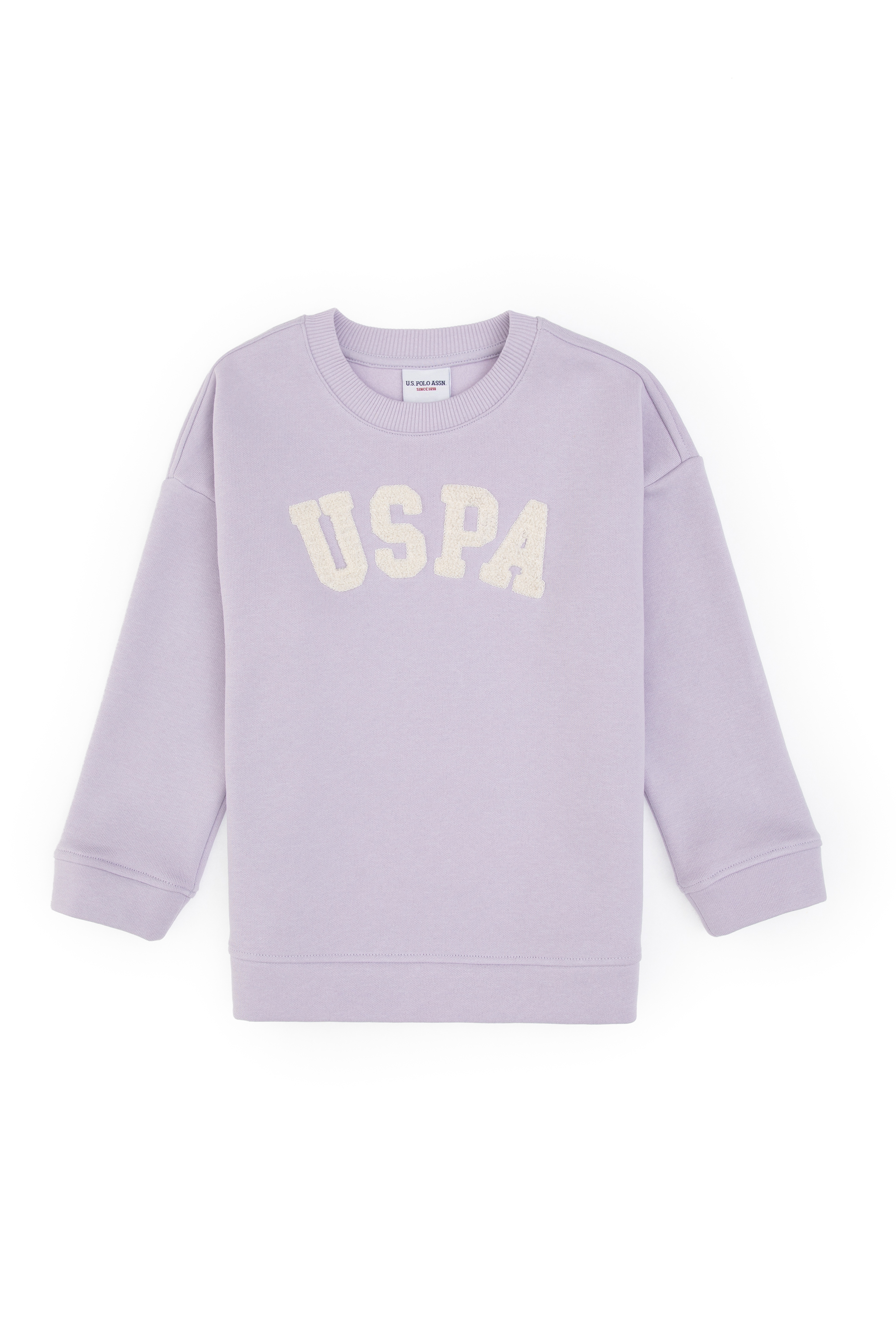 Kız Çocuk Mor Bisiklet Yaka Şardonlu Sweatshirt - Image 4
