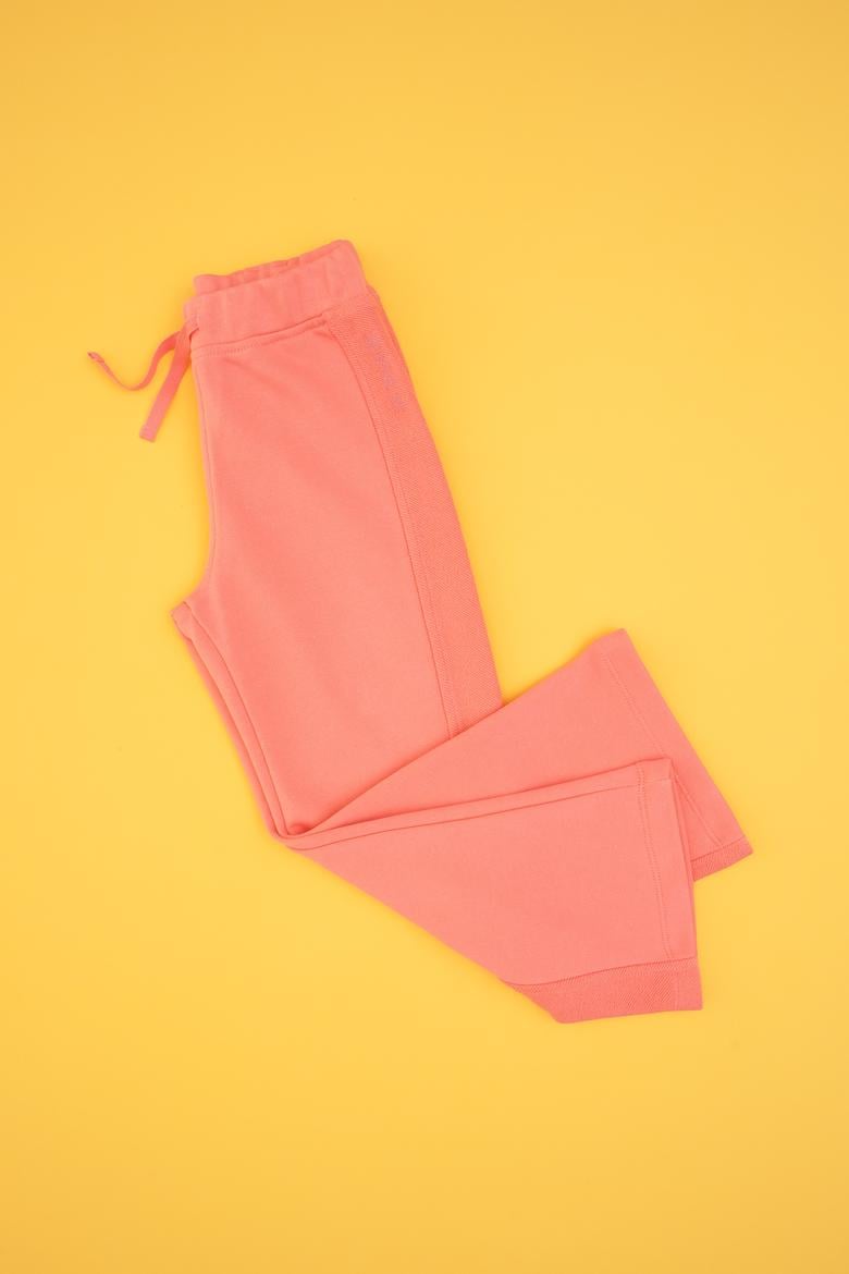 Kız Çocuk Neon Pembe Şeritli Eşofman Altı - 50317901012