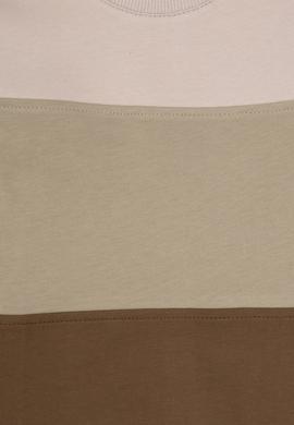 Erkek Çocuk Haki Basic Bisiklet Yaka Sweatshirt - 50313977008