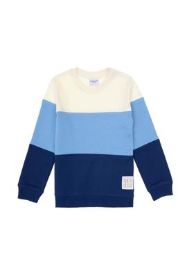 Erkek Çocuk İndigo Basic Bisiklet Yaka Sweatshirt - 50313977020