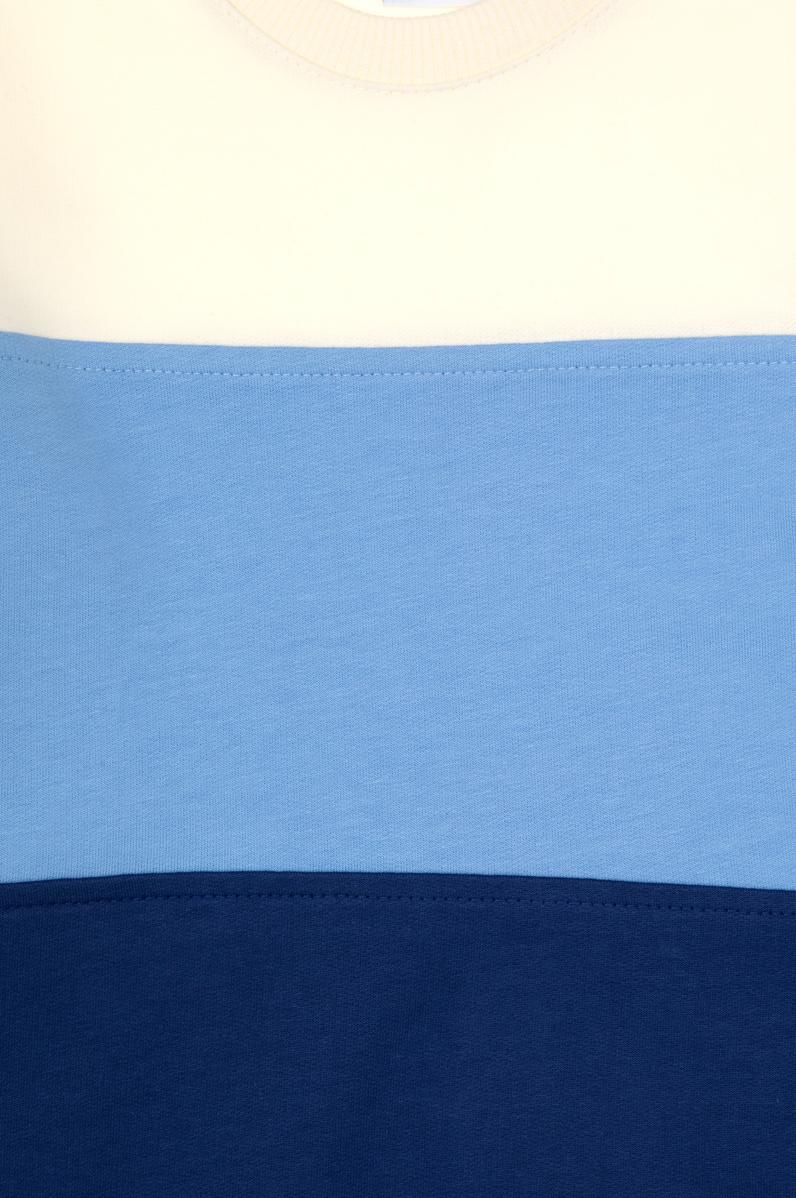 Erkek Çocuk İndigo Basic Bisiklet Yaka Sweatshirt