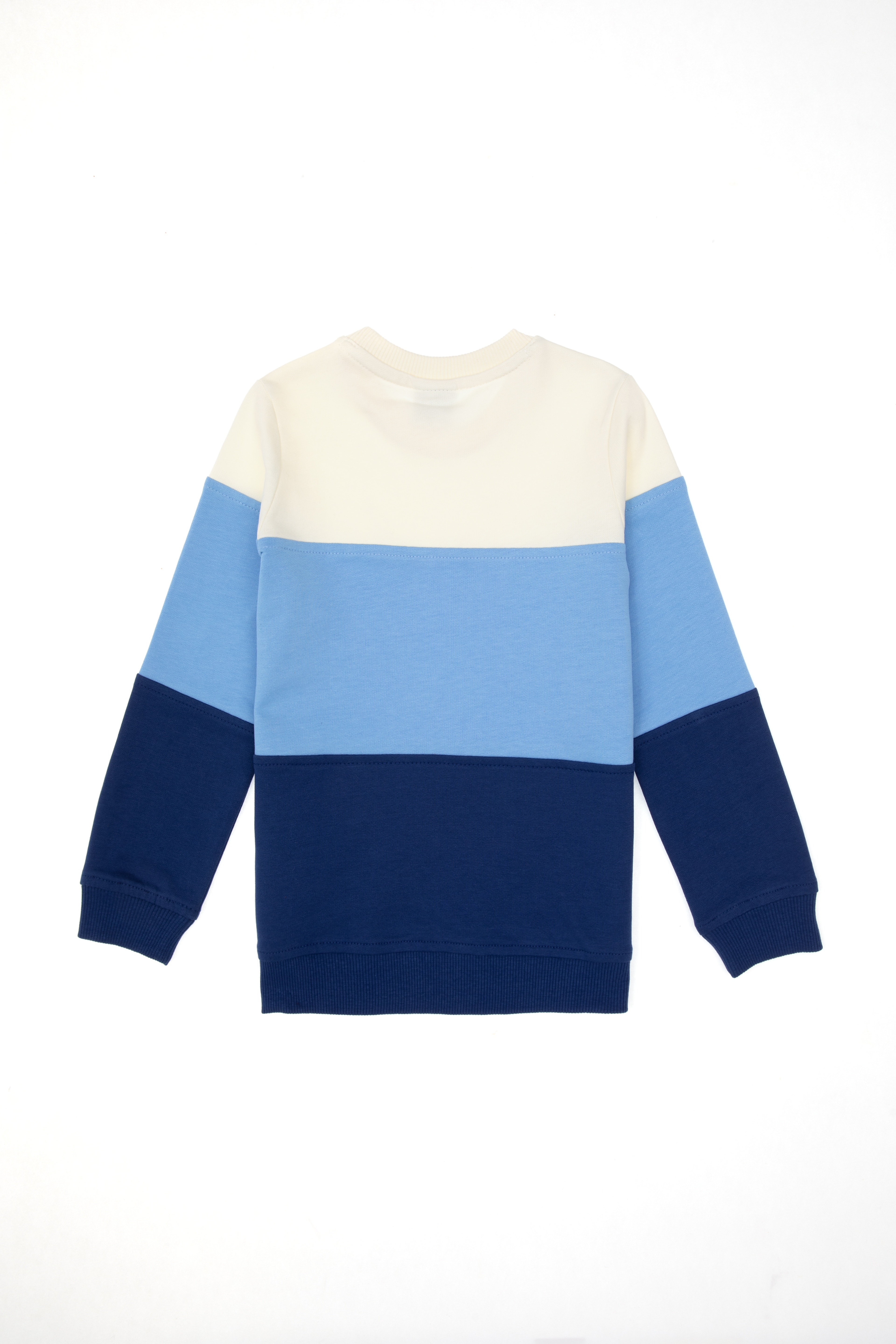 Erkek Çocuk İndigo Basic Bisiklet Yaka Sweatshirt - Image 2