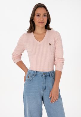 Kadın Pudra Basic Kazak - 50307700062